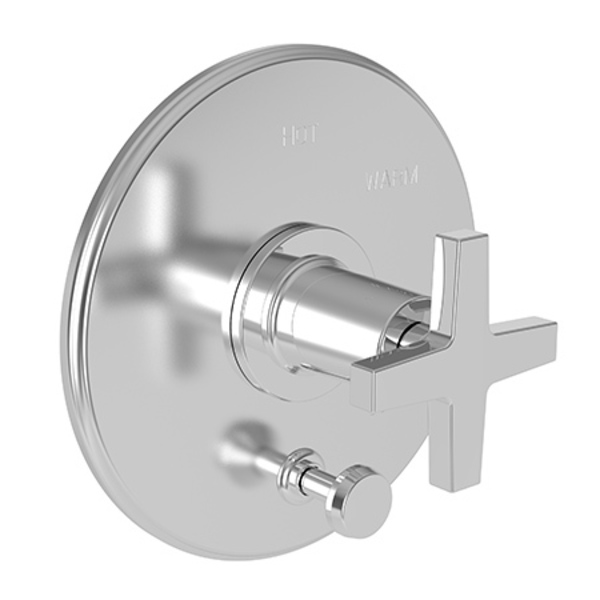 Newport Brass Balanced Tub & Shower Diverter Plate With Handle in Polished Chrome 5-2982BP/26
